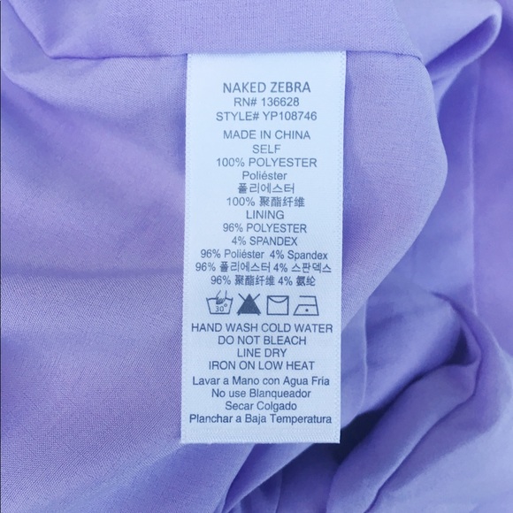 •Naked Zebra• Lavender Scalloped Shorts - Picture 7 of 7